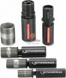 Использование набора ниппельспанеров для изготовления сгонов Rothenberger Nippel Max Set 1/2"-3/4"-1"-1 1/4"-1 1/2"