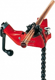 Использование цепных тисков Ridgid BC-410A