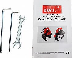 Принадлежности и инструкция трубореза электрического Voll V-Cut 400E
