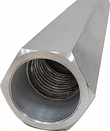 Внутренняя резьба алюминиевого удлинителя для алмазных коронок Rotorica Alex300